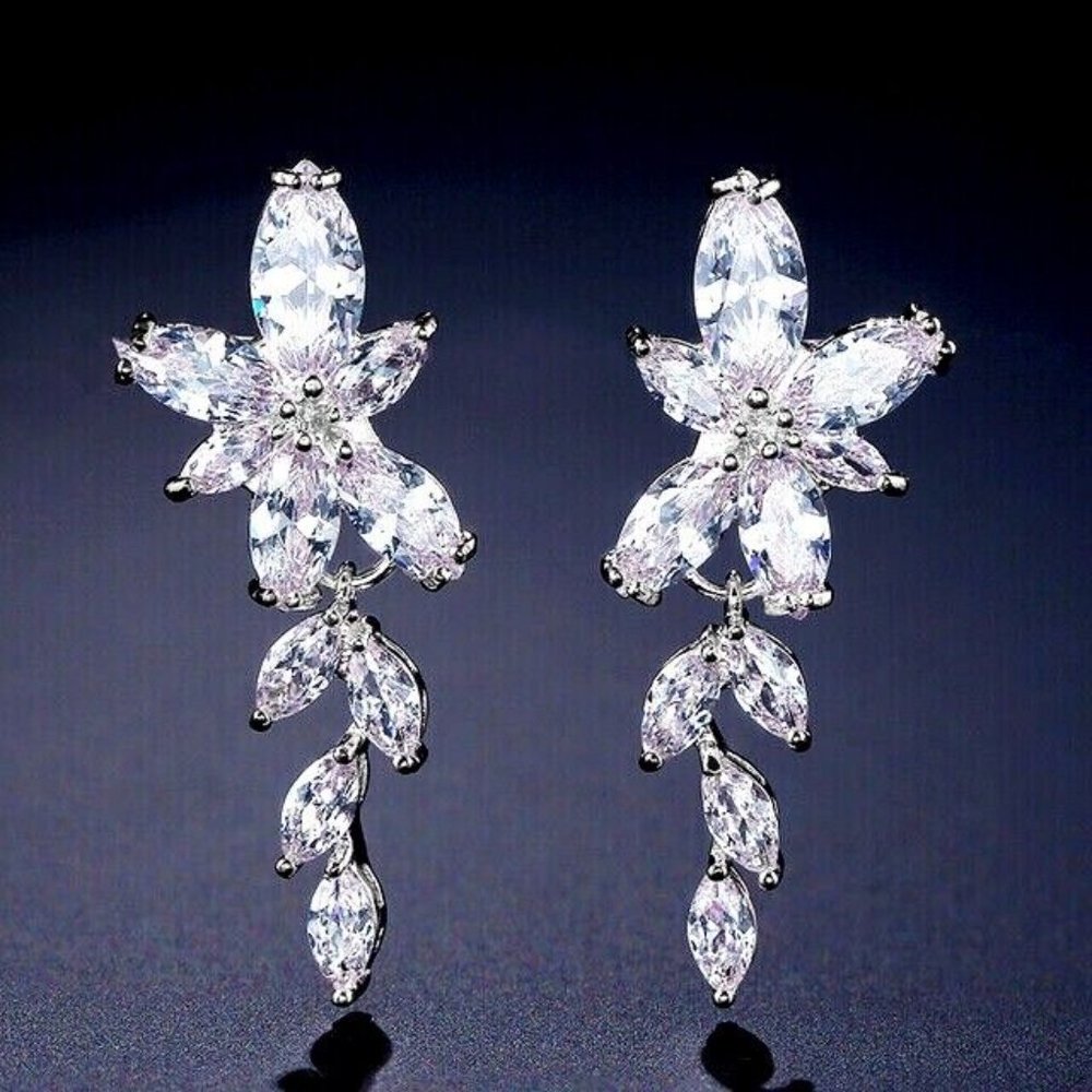 Bridal Earrings for Bride Bridesmaid Statement Earrings